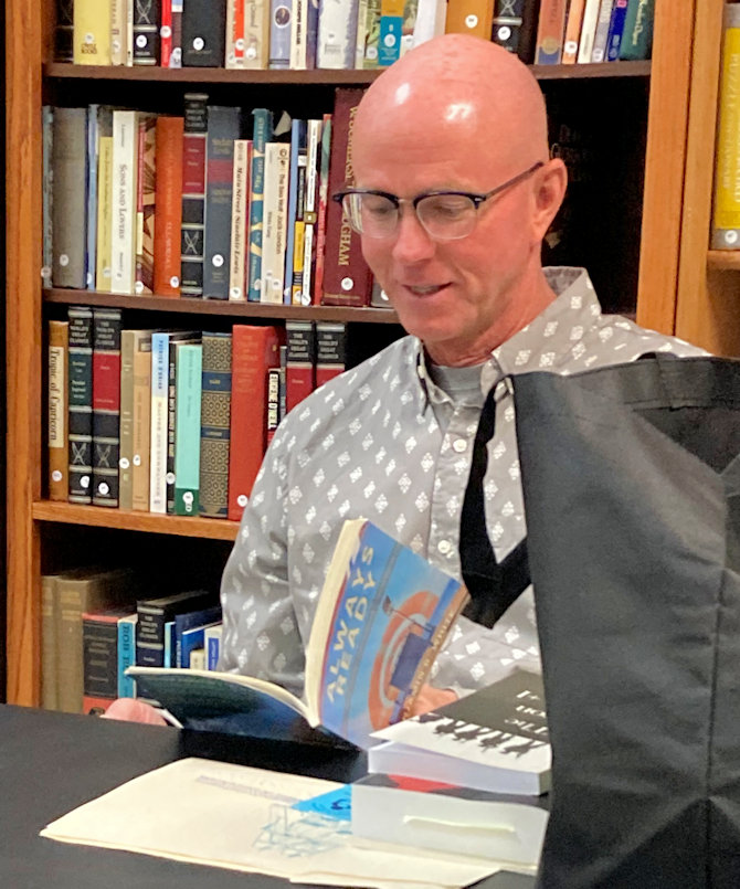 Ben White reading at the FriendShop